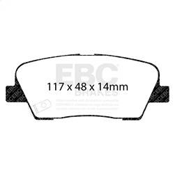 EBC Brakes - EBC Brakes DP31806C Redstuff Ceramic Low Dust Brake Pads - Image 1