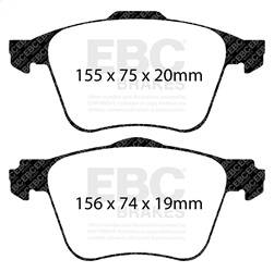 EBC Brakes - EBC Brakes DP41690R Yellowstuff Street And Track Brake Pads - Image 1