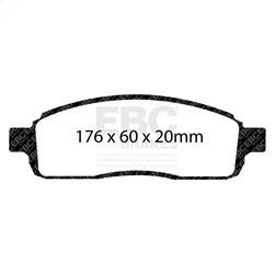 EBC Brakes - EBC Brakes DP41696/2R Yellowstuff Street And Track Brake Pads - Image 1