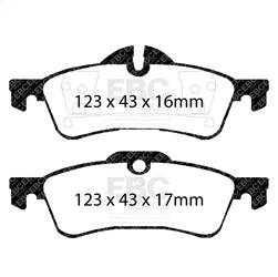 EBC Brakes - EBC Brakes DP41701R Yellowstuff Street And Track Brake Pads - Image 1