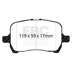 EBC Brakes - EBC Brakes DP41763R Yellowstuff Street And Track Brake Pads - Image 1