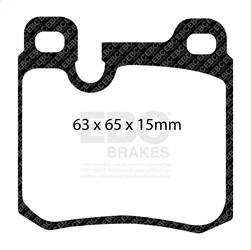 EBC Brakes - EBC Brakes DP4996R Yellowstuff Street And Track Brake Pads - Image 1