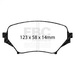 EBC Brakes - EBC Brakes UD1179 Ultimax OEM Replacement Brake Pads - Image 1