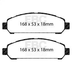 EBC Brakes - EBC Brakes UD1401 Ultimax OEM Replacement Brake Pads - Image 1