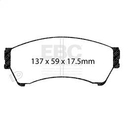 EBC Brakes - EBC Brakes DP41765/2R Yellowstuff Street And Track Brake Pads - Image 1