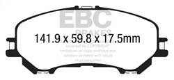 EBC Brakes - EBC Brakes UD1737 Ultimax OEM Replacement Brake Pads - Image 1