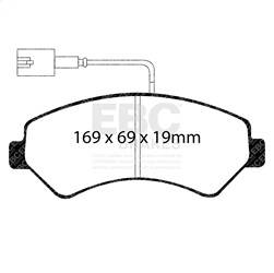 EBC Brakes - EBC Brakes UD15401 Ultimax OEM Replacement Brake Pads - Image 1