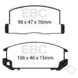 EBC Brakes - EBC Brakes DP3602C Redstuff Ceramic Low Dust Brake Pads - Image 1