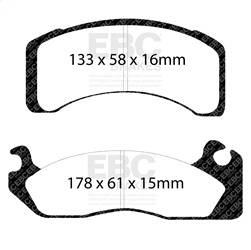 EBC Brakes - EBC Brakes UD310 Ultimax OEM Replacement Brake Pads - Image 1