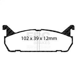 EBC Brakes - EBC Brakes UD458 Ultimax OEM Replacement Brake Pads - Image 1