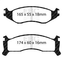 EBC Brakes - EBC Brakes UD521 Ultimax OEM Replacement Brake Pads - Image 1