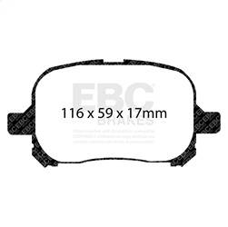 EBC Brakes - EBC Brakes UD707 Ultimax OEM Replacement Brake Pads - Image 1