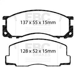 EBC Brakes - EBC Brakes UD500 Ultimax OEM Replacement Brake Pads - Image 1