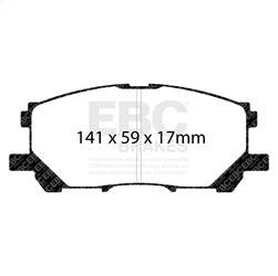 EBC Brakes - EBC Brakes UD1005 Ultimax OEM Replacement Brake Pads - Image 1