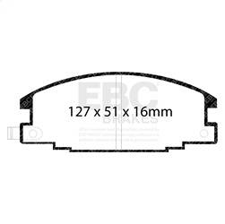 EBC Brakes - EBC Brakes UD363 Ultimax OEM Replacement Brake Pads - Image 1