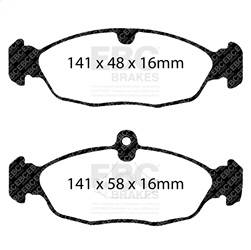 EBC Brakes - EBC Brakes UD688 Ultimax OEM Replacement Brake Pads - Image 1