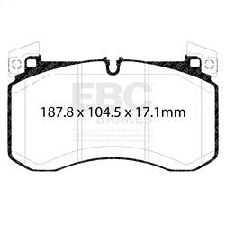 EBC Brakes - EBC Brakes DP42409R Yellowstuff Street And Track Brake Pads - Image 1