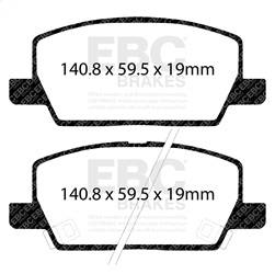 EBC Brakes - EBC Brakes DP42420R Yellowstuff Street And Track Brake Pads - Image 1