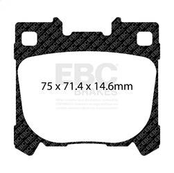 EBC Brakes - EBC Brakes DP42431R Yellowstuff Street And Track Brake Pads - Image 1