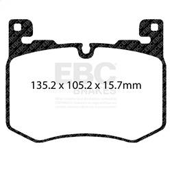 EBC Brakes - EBC Brakes DP42412R Yellowstuff Street And Track Brake Pads - Image 1