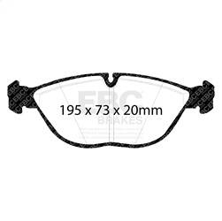 EBC Brakes - EBC Brakes DP21035 Greenstuff 2000 Series Sport Brake Pads - Image 1