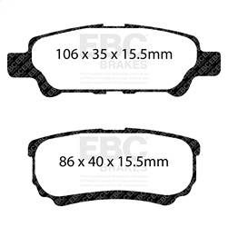 EBC Brakes - EBC Brakes DP21563 Greenstuff 2000 Series Sport Brake Pads - Image 1