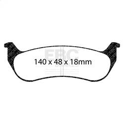 EBC Brakes - EBC Brakes DP21668 Greenstuff 2000 Series Sport Brake Pads - Image 1