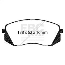 EBC Brakes - EBC Brakes DP21809 Greenstuff 2000 Series Sport Brake Pads - Image 1