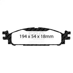 EBC Brakes - EBC Brakes DP21873 Greenstuff 2000 Series Sport Brake Pads - Image 1