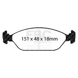 EBC Brakes - EBC Brakes DP21726 Greenstuff 2000 Series Sport Brake Pads - Image 1