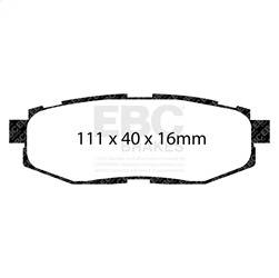 EBC Brakes - EBC Brakes DP21758 Greenstuff 2000 Series Sport Brake Pads - Image 1