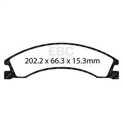 EBC Brakes - EBC Brakes UD1329 Ultimax OEM Replacement Brake Pads - Image 1