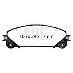 EBC Brakes - EBC Brakes DP21837 Greenstuff 2000 Series Sport Brake Pads - Image 1
