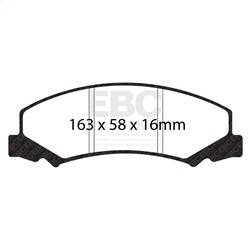 EBC Brakes - EBC Brakes DP31762C Redstuff Ceramic Low Dust Brake Pads - Image 1