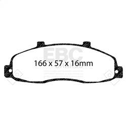 EBC Brakes - EBC Brakes DP41259R Yellowstuff Street And Track Brake Pads - Image 1