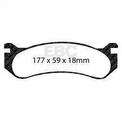 EBC Brakes - EBC Brakes DP41304R Yellowstuff Street And Track Brake Pads - Image 1