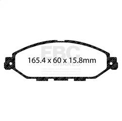 EBC Brakes - EBC Brakes DP23010 Greenstuff 2000 Series Sport Brake Pads - Image 1