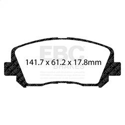 EBC Brakes - EBC Brakes DP33007C Redstuff Ceramic Low Dust Brake Pads - Image 1
