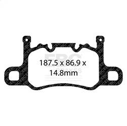 EBC Brakes - EBC Brakes DP42207R Yellowstuff Street And Track Brake Pads - Image 1