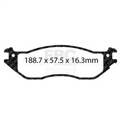 EBC Brakes - EBC Brakes DP43002R Yellowstuff Street And Track Brake Pads - Image 1