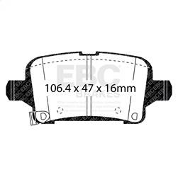 EBC Brakes - EBC Brakes DP23057 Greenstuff 2000 Series Sport Brake Pads - Image 1