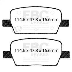 EBC Brakes - EBC Brakes DP23064 Greenstuff 2000 Series Sport Brake Pads - Image 1