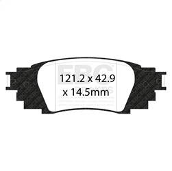 EBC Brakes - EBC Brakes DP63080 6000 Series Greenstuff Truck/SUV Brakes Disc Pads - Image 1