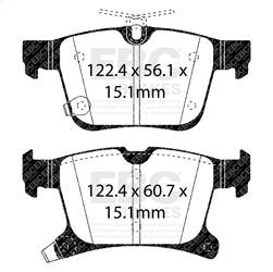 EBC Brakes - EBC Brakes UD1901 Ultimax OEM Replacement Brake Pads - Image 1