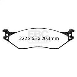 EBC Brakes - EBC Brakes ED93038 Truck/SUV Extra Duty Brake Pads - Image 1