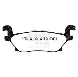 EBC Brakes - EBC Brakes DP41760R Yellowstuff Street And Track Brake Pads - Image 1