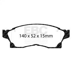 EBC Brakes - EBC Brakes UD489 Ultimax OEM Replacement Brake Pads - Image 1