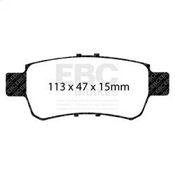 EBC Brakes - EBC Brakes DP41744R Yellowstuff Street And Track Brake Pads - Image 1