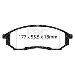 EBC Brakes - EBC Brakes UD1068 Ultimax OEM Replacement Brake Pads - Image 1