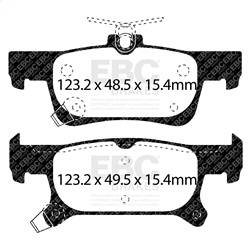 EBC Brakes - EBC Brakes UD2025 Ultimax OEM Replacement Brake Pads - Image 1